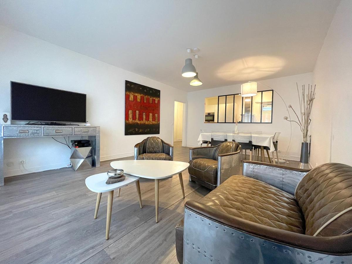 L'Ideal 112 - 85M2, 2 Chambres, Parking & Cabine De Plage Deauville Eksteriør billede
